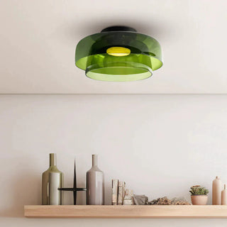 Modern Simple Bowl-shaped Creative Glass Flush Mount Ceiling Light