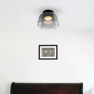 Modern Simple Bowl-shaped Creative Glass Flush Mount Ceiling Light