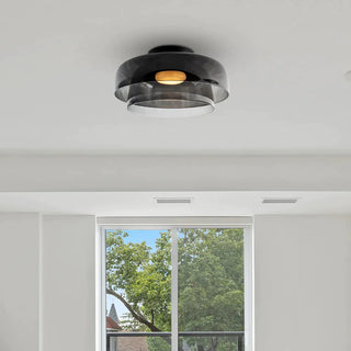 Modern Simple Bowl-shaped Creative Glass Flush Mount Ceiling Light