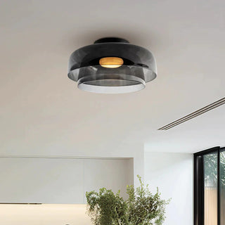 Modern Simple Bowl-shaped Creative Glass Flush Mount Ceiling Light