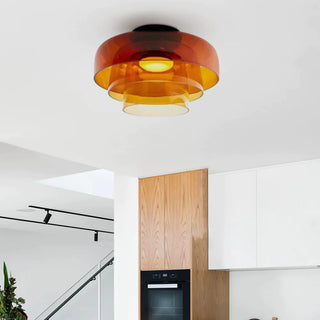 Modern Simple Bowl-shaped Creative Glass Flush Mount Ceiling Light