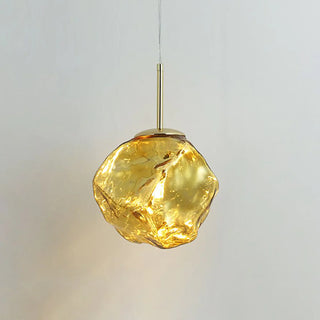 La Lave Futuristic Glass Irregular Rock Shape Lava Pendant Light, Kitchen Island & Bedroom