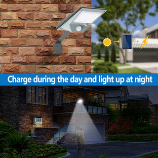 Solar Outdoor Wall Lamp Motion Sensor 18 LED For Garden