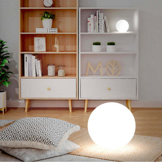 LED Neon Color Sphere Shape PVC Floor Lamp Remote Control