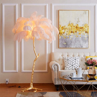 Feather Floor Lamp,H80/180CM