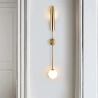 Modern LED Golden Simple Shovel Shape Wall Lamp Metal/Glass Warm White