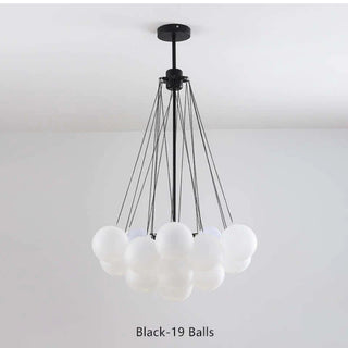 Balloon Glass Globe Pendant Light Bubble, Gold/Black