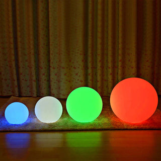 LED Neon Color Sphere Shape PVC Floor Lamp Remote Control