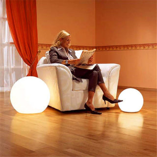 LED Neon Color Sphere Shape PVC Floor Lamp Remote Control