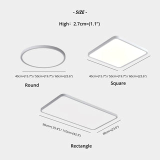 White Simple Ceiling Light, 3 Styles