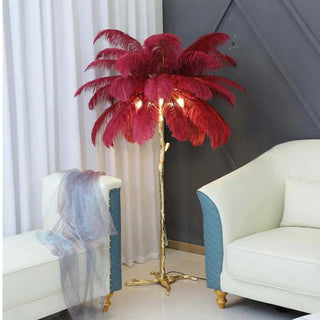 Feather Floor Lamp,H80/180CM