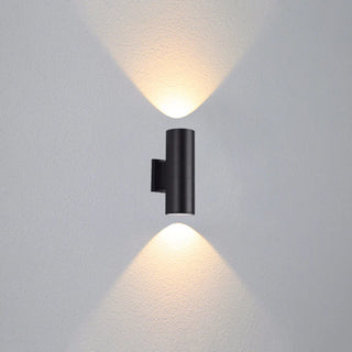 Outdoor Wall Lamp Double-headed, Metal & Glass