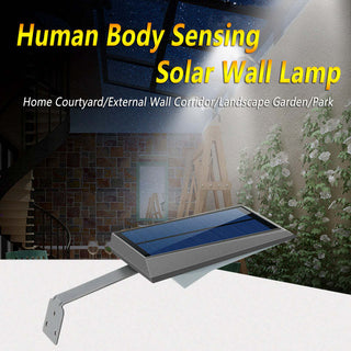 Solar Outdoor Wall Lamp Motion Sensor 18 LED For Garden