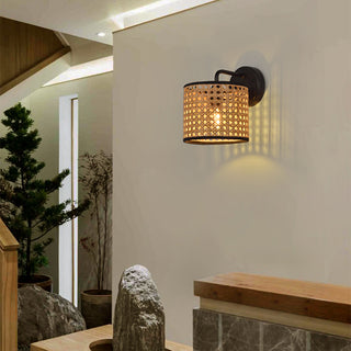 Rattan Wall Sconce