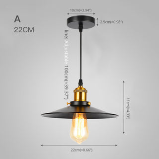 Industrial Black Pendant Light