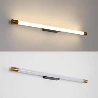 Minimalist Long Strip Acrylic Metal Wall Lamp Mirror Headlight