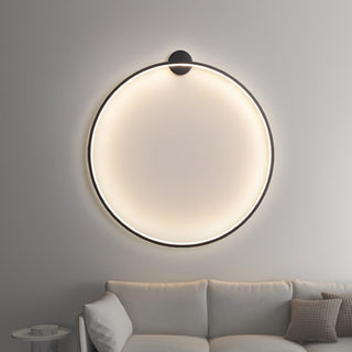 Minimalist Atmospheric Line Two-color Ring Wall Lamp