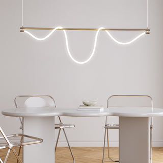 Creative Linear Curved Pendant Light