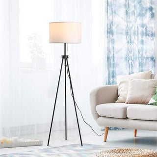 Fabric Iron Classic Tripod Floor Lamp