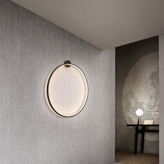 Minimalist Atmospheric Line Two-color Ring Wall Lamp