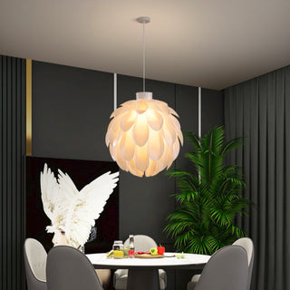 Pine Cone Cream Blossom Pendant Light