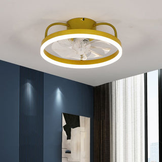 Ceiling Fan with Light, 3 Color, 15.7"/19.6"