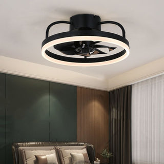 Ceiling Fan with Light, 3 Color, 15.7"/19.6"