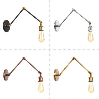 Bulb Adjustable Wall Lamp, Metal, 4 Color