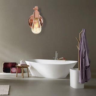 Bulb Rose Gold Vanity Wall Lamp