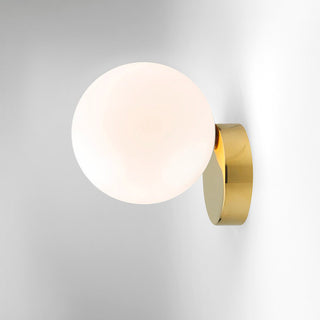 Simple Modern Frosted Glass Ball Gold Creative Wall Lamp