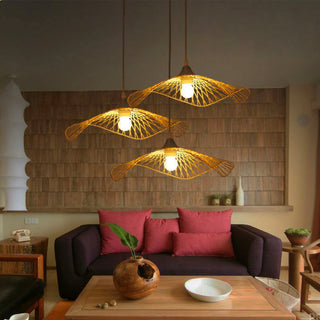 Rattan Pendant Light, 7 Size