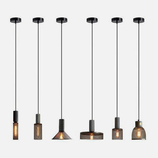 Industrial Metal Black Pendant Light