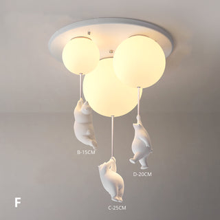 Balloon Bear Flush Mount Ceiling Light