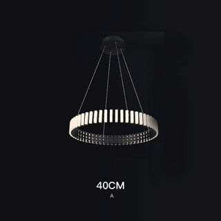 Modern Luxury Simple Atmosphere Round Piano Key Chandelier