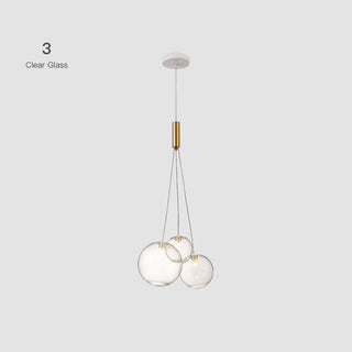 Glass Bubble Cluster Pendant Light, 3/5/9/15 Heads