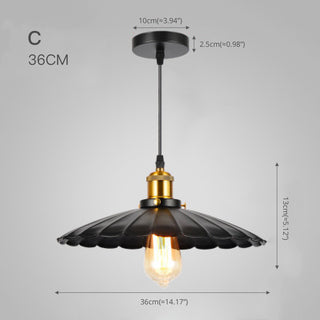 Industrial Black Pendant Light