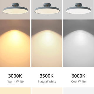 Simple Circular Creative Rotatable Ceiling Light,3 Color