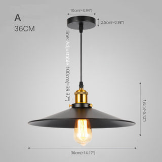 Industrial Black Pendant Light