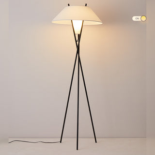 Hat Wrought Iron Design Tripod Floor Lamp