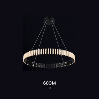 Modern Luxury Simple Atmosphere Round Piano Key Chandelier