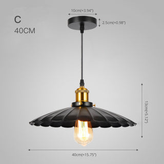 Industrial Black Pendant Light