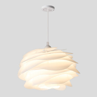 Artificial Fabric Rose Pendant Light