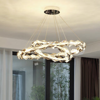 Crystal Ring Pendant Light, 1/2 Ring