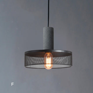 Industrial Metal Black Pendant Light