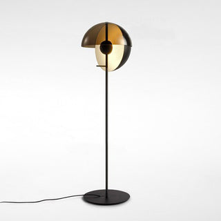 Black Retro Design Spherical Floor Lamp