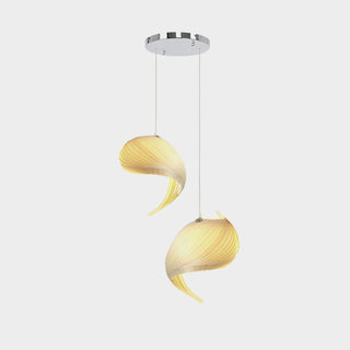 Conch Cluster Wooden Pendant Light