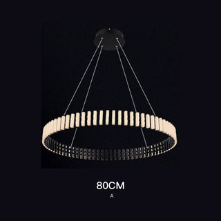 Modern Luxury Simple Atmosphere Round Piano Key Chandelier