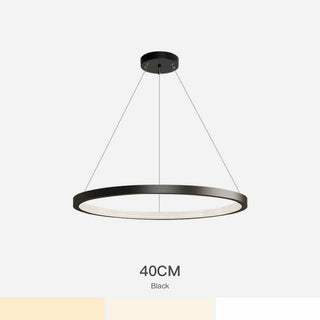 Inner Glow Black Pendant Light