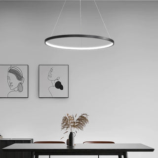 Inner Glow Black Pendant Light