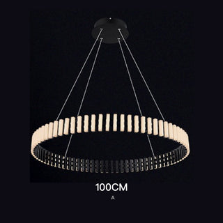 Modern Luxury Simple Atmosphere Round Piano Key Chandelier